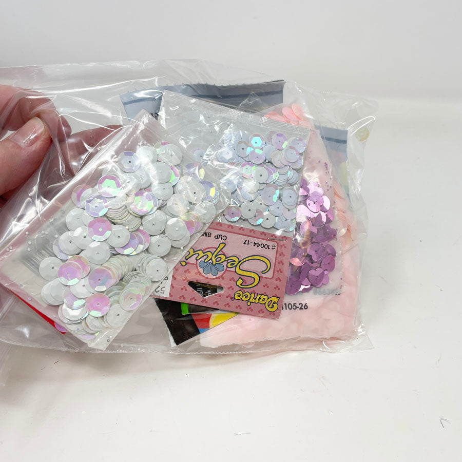 Big Bundle of Open Sequin Packs - Pink/White