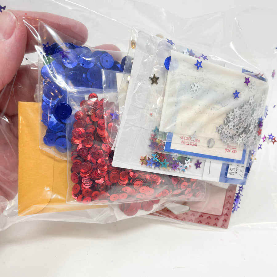 Big Bundle of Open Sequin Packs - Red/Blue