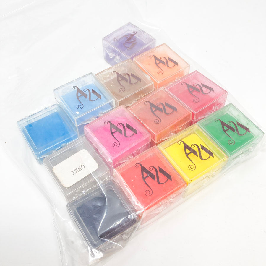 Set of 13 Colored Chalk Boxes