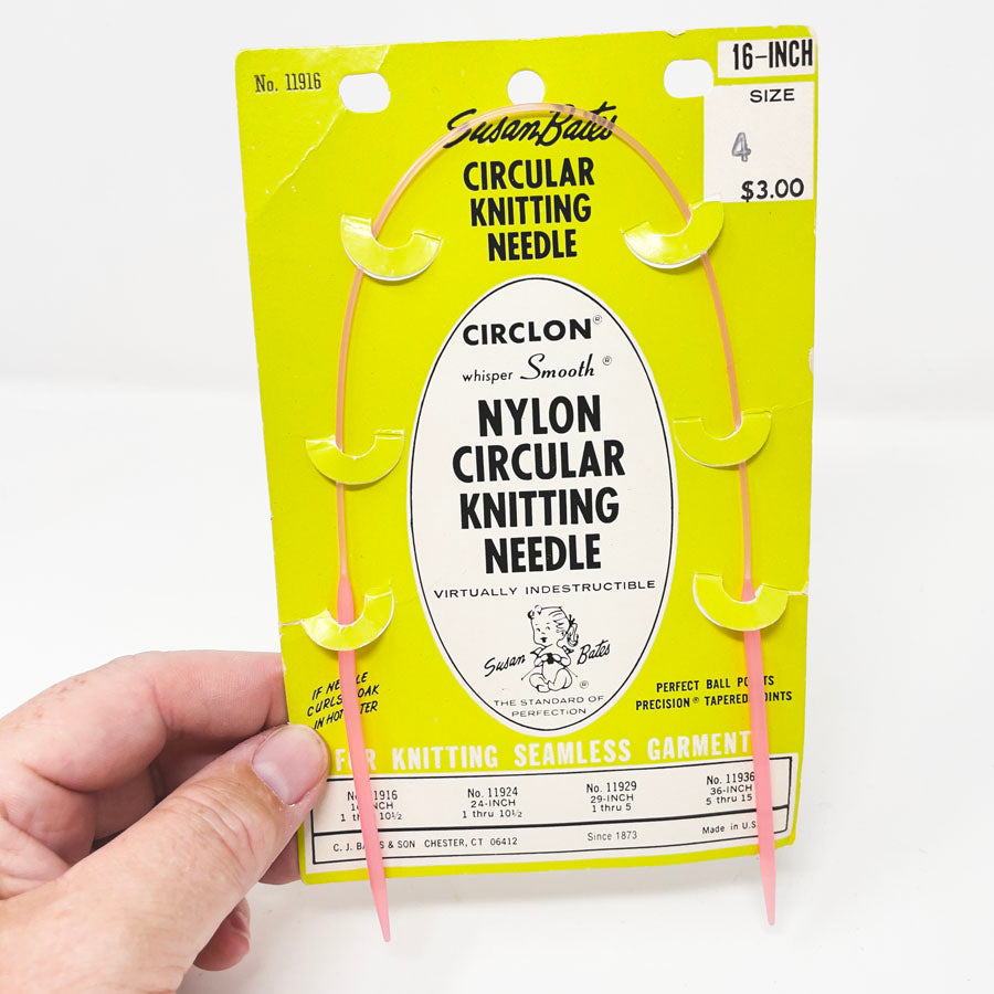 Circlon Nylon Circular Knitting Needles - Pick a Size