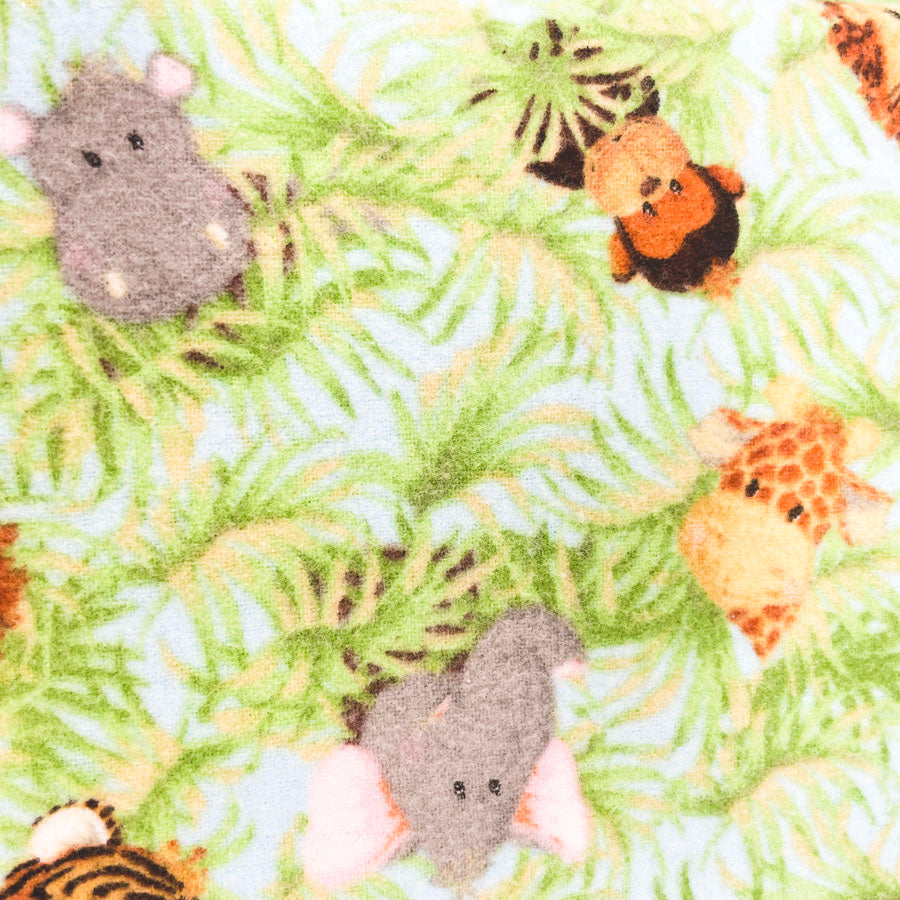 1 yd x 41" - Baby Jungle Flannel Fabric