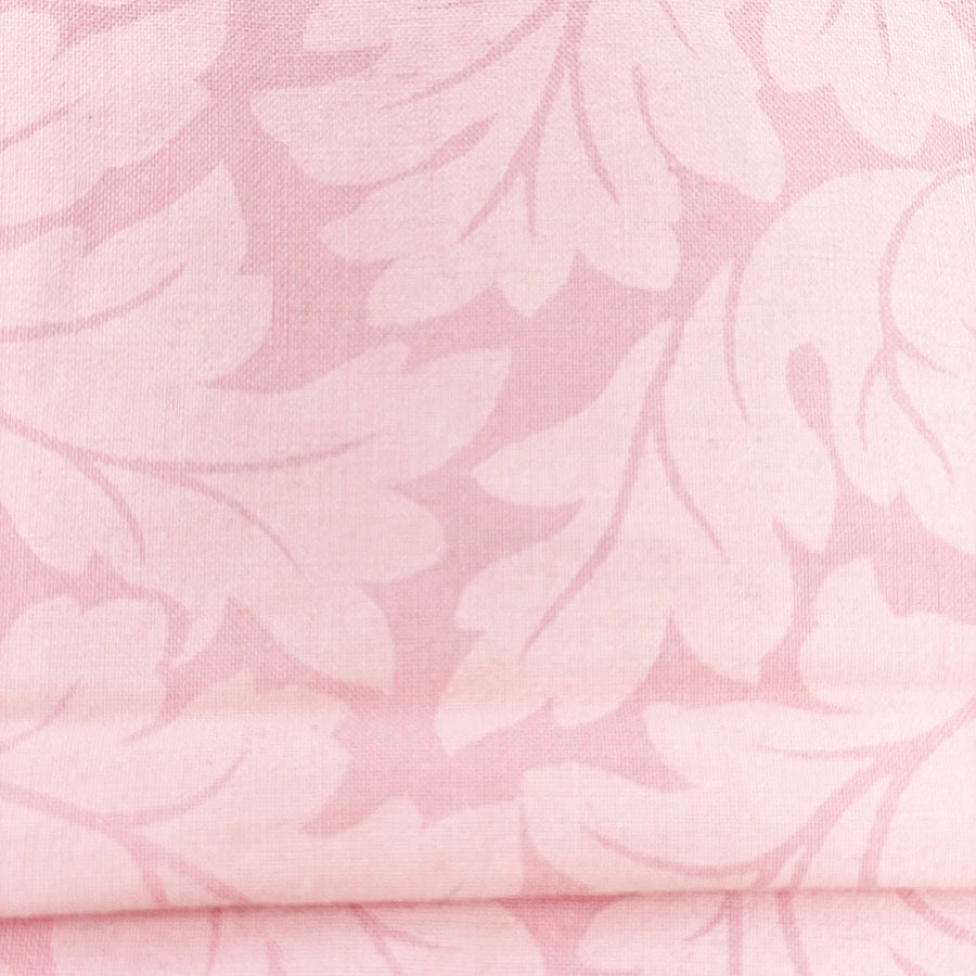 2 yd x 43" - Dusty Pink Leaf Pattern Fabric