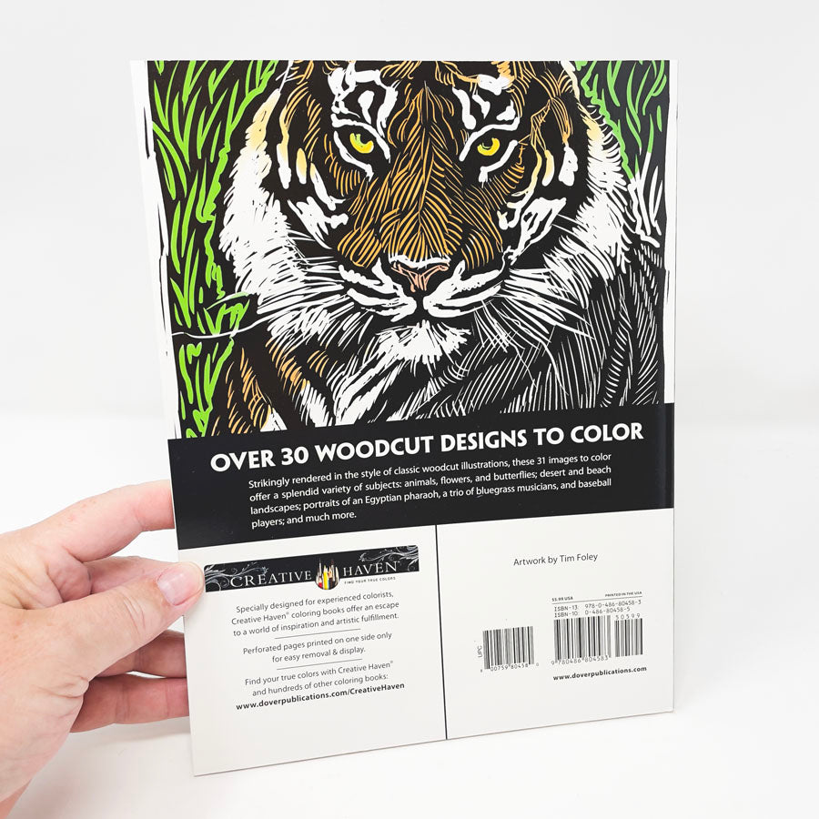 Woodcut Designs Coloring Book by Creative Haven