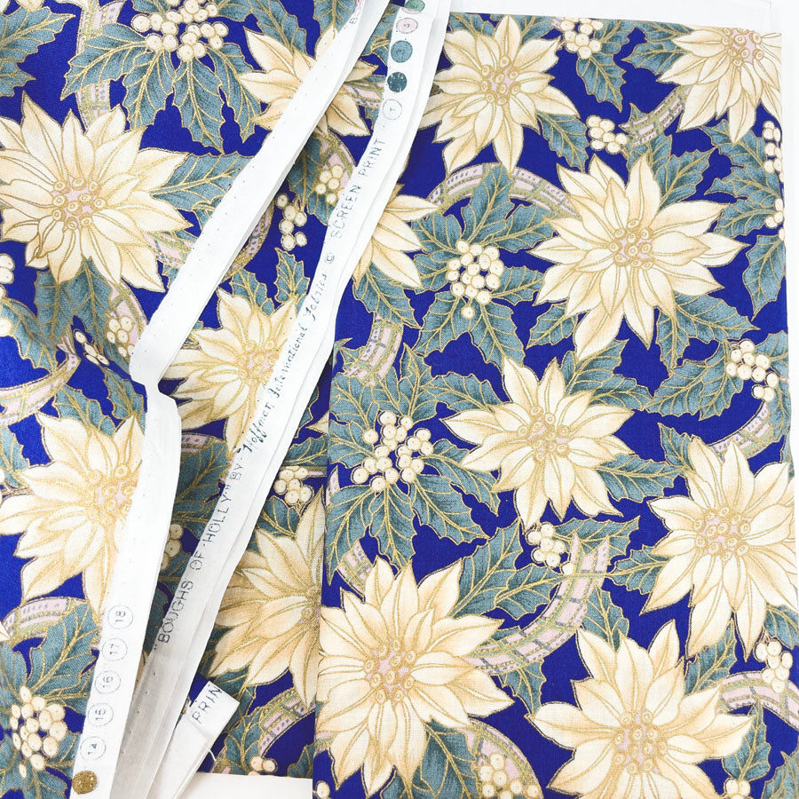 2 yd x 27" - Boughs of Holly Fabric - Hoffman