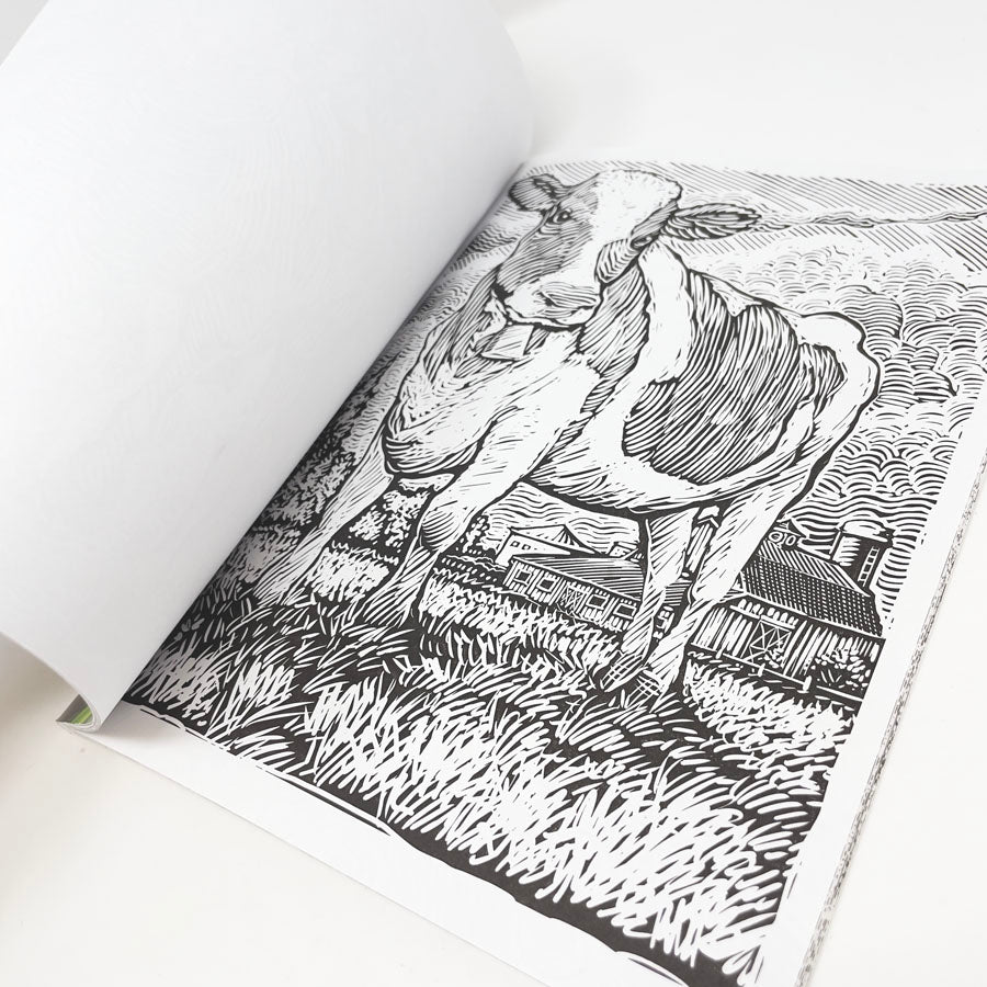 Woodcut Designs Coloring Book by Creative Haven