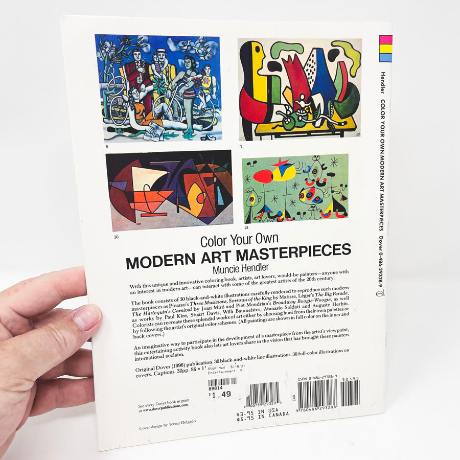 Color Your Own Modern Masterpiece Dover Coloring Book