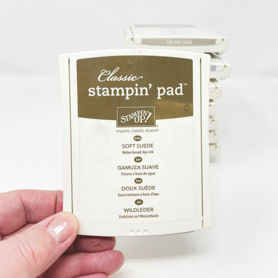 Blue/Green/Yellow/Neutral: Classic Stampin' Up Stamp Pads