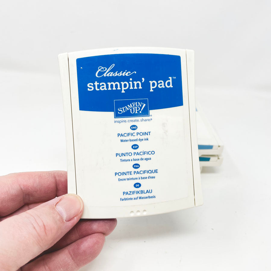 Blue/Green/Yellow/Neutral: Classic Stampin' Up Stamp Pads