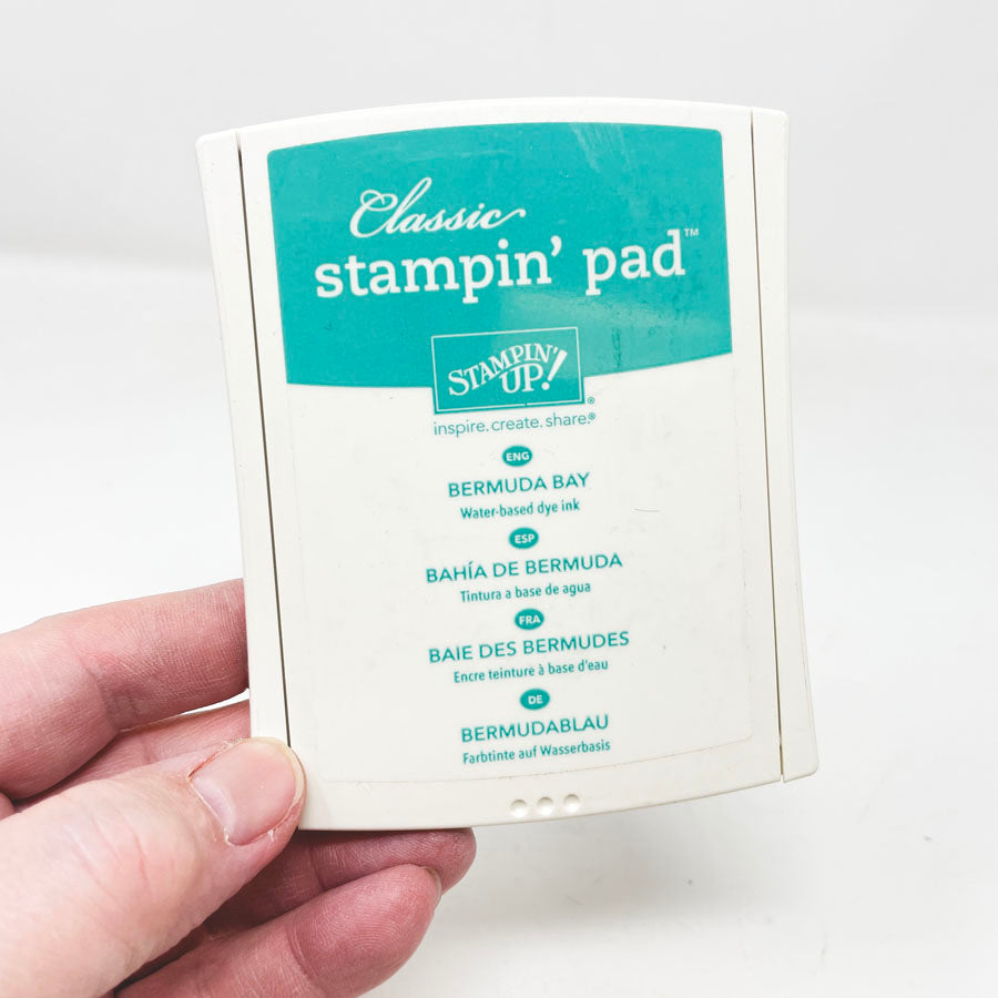 Blue/Green/Yellow/Neutral: Classic Stampin' Up Stamp Pads