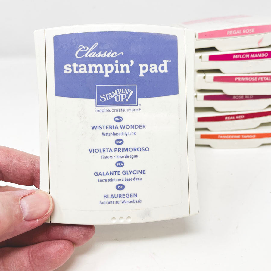 Orange/Red/Pink/Purple: Classic Stampin' Up Stamp Pads
