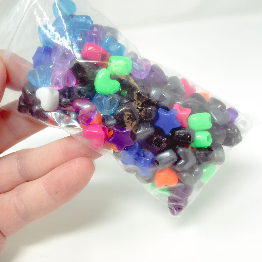 Bundle of Asst. Plastic Pony Beads