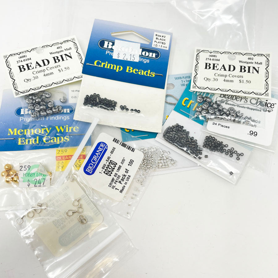 Bundle of Crimp Beads & End Caps