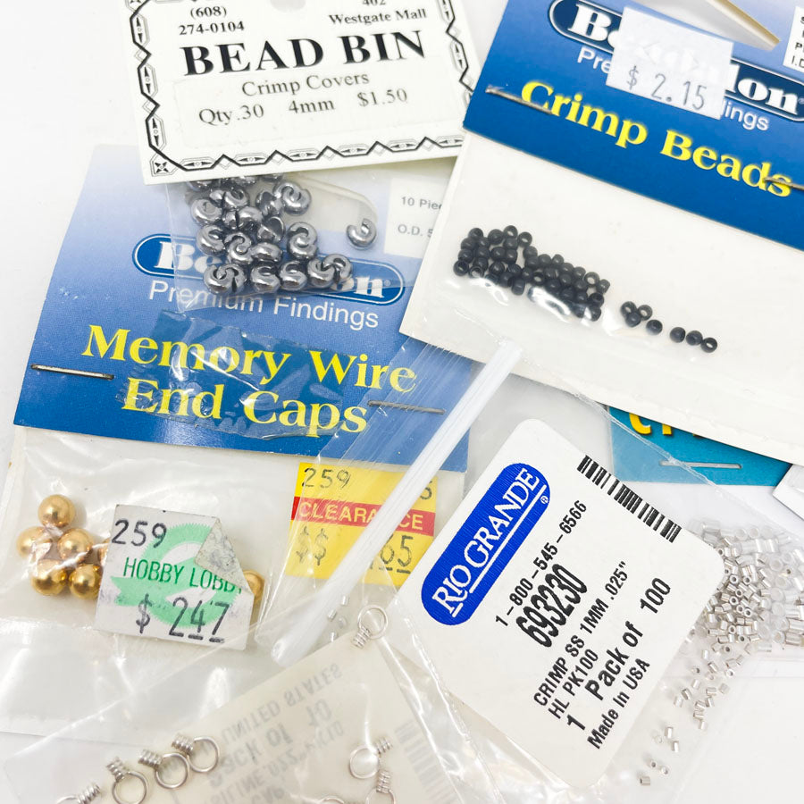 Bundle of Crimp Beads & End Caps