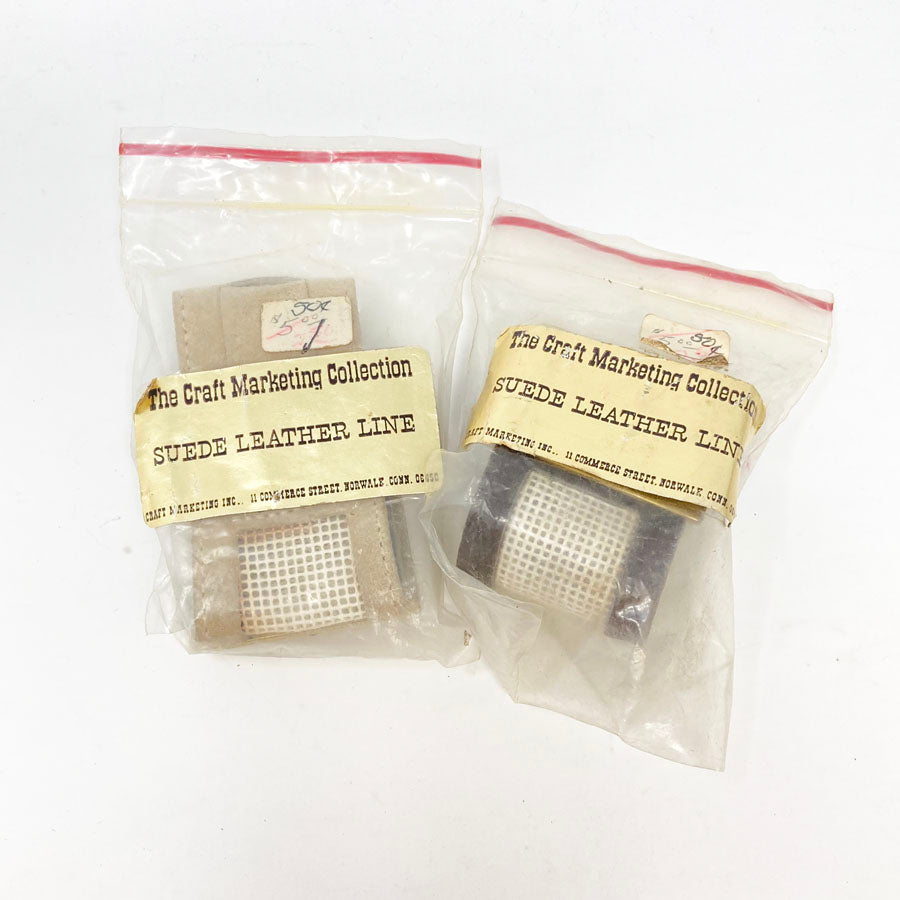 The Craft Marketing Collection Suede Leather Line Cross Stitch Bracelet