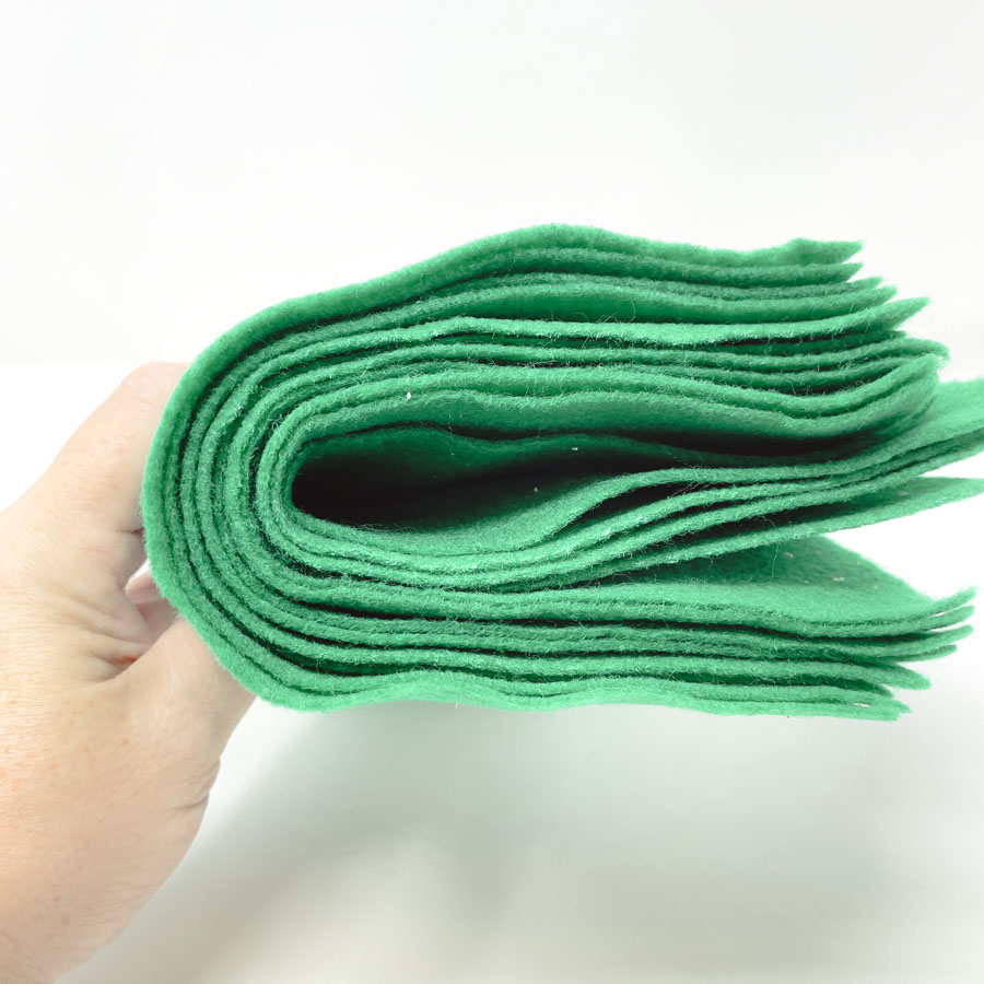 Bundle of Green Felt