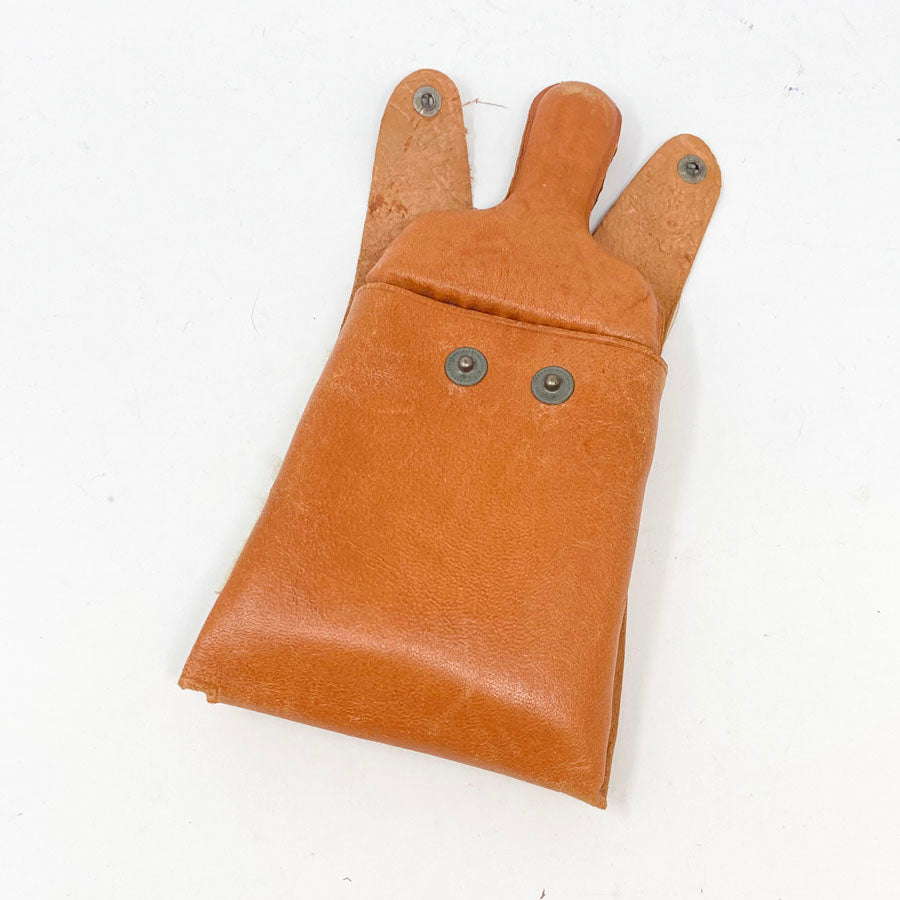 Stiff Bristle Brush in sheepskin cover
