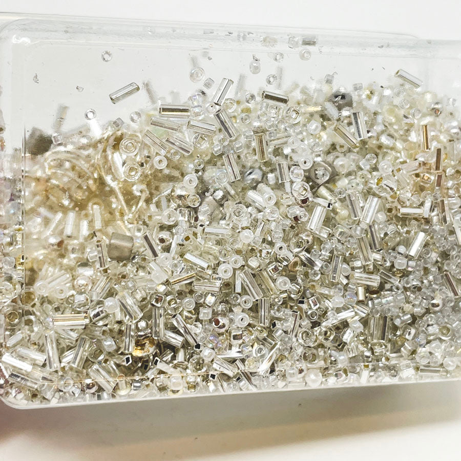 Clear & Silver Bead Soup Pack
