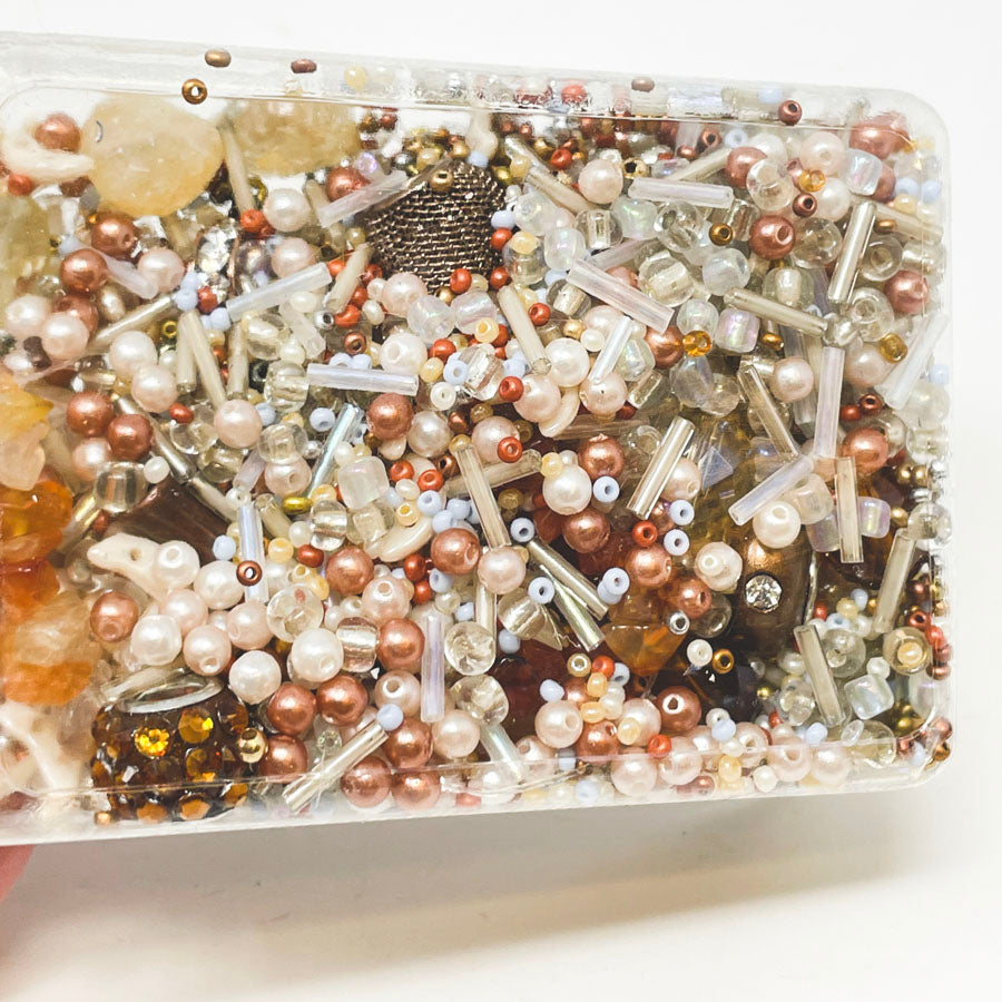 Orangey Bronze Bead Soup Pack