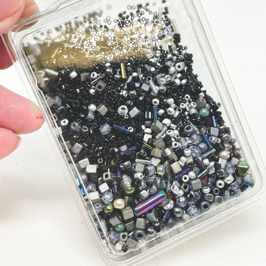 Black & Silver Bead Soup Pack