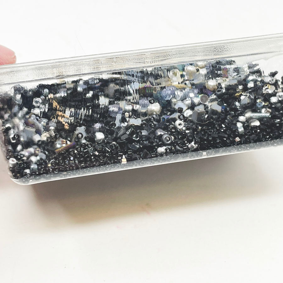 Black & Silver Bead Soup Pack