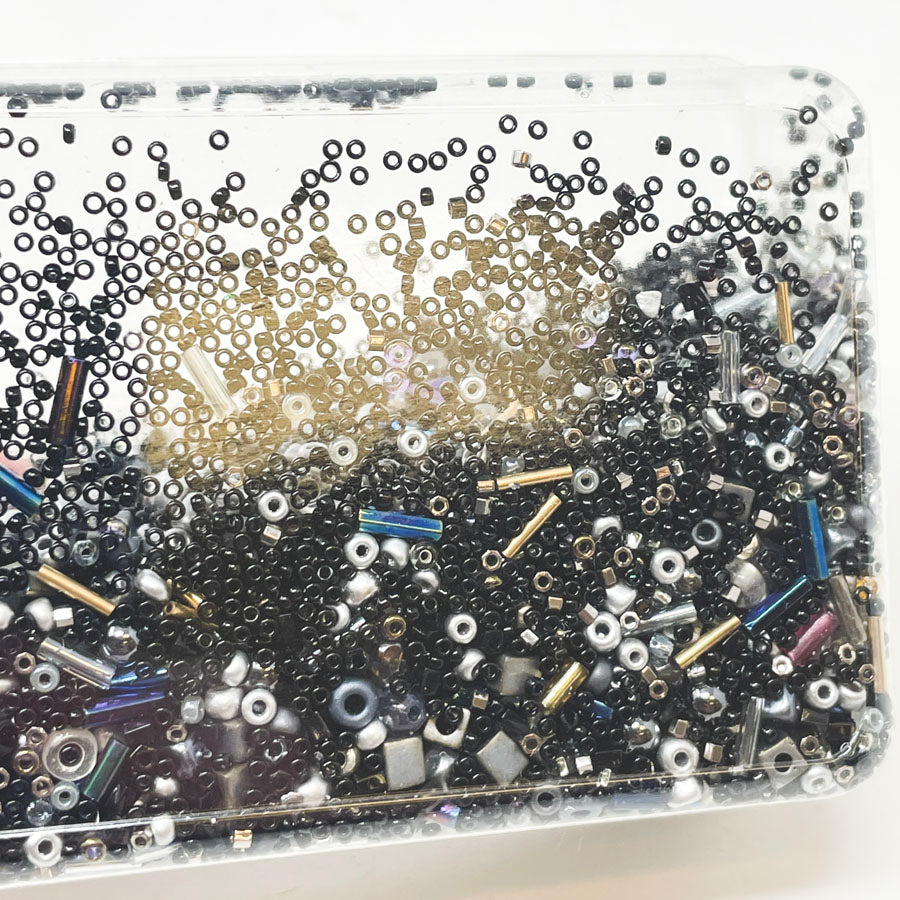 Black & Silver Bead Soup Pack