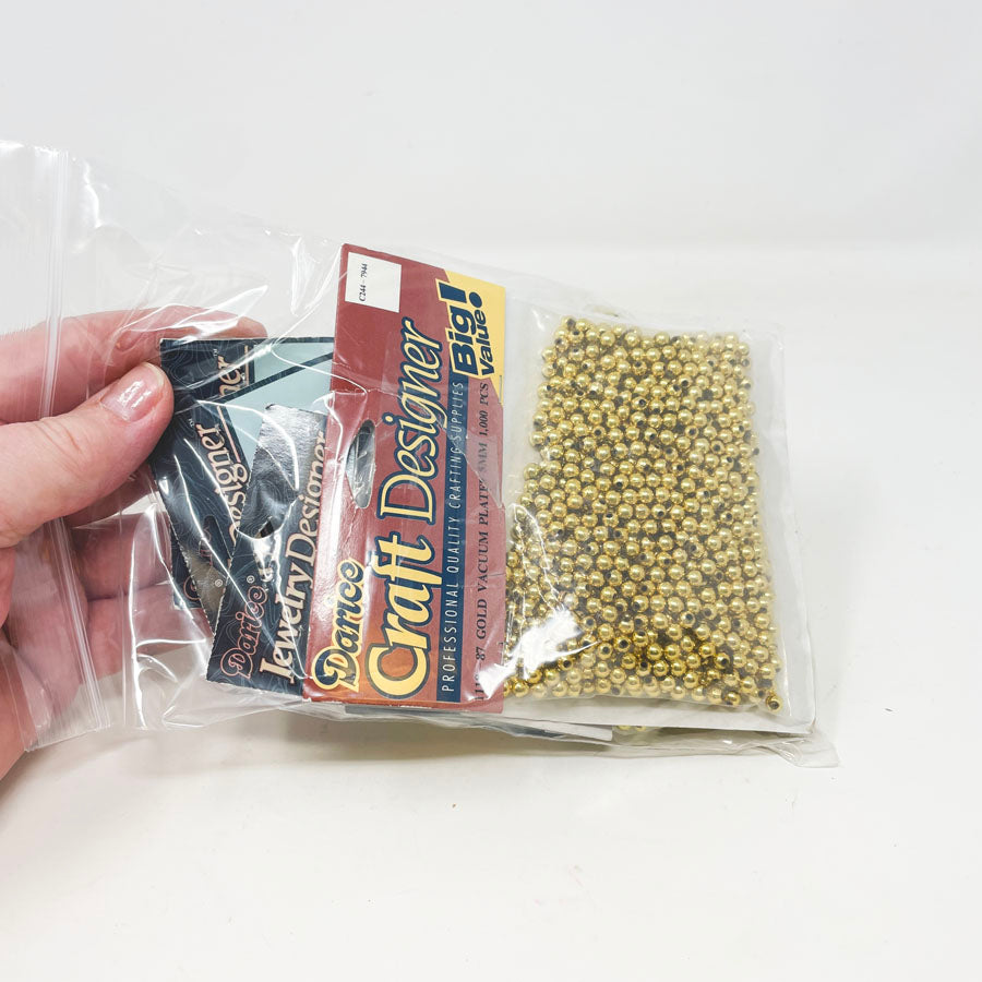 Gold Plastic Bead Mega Bundle