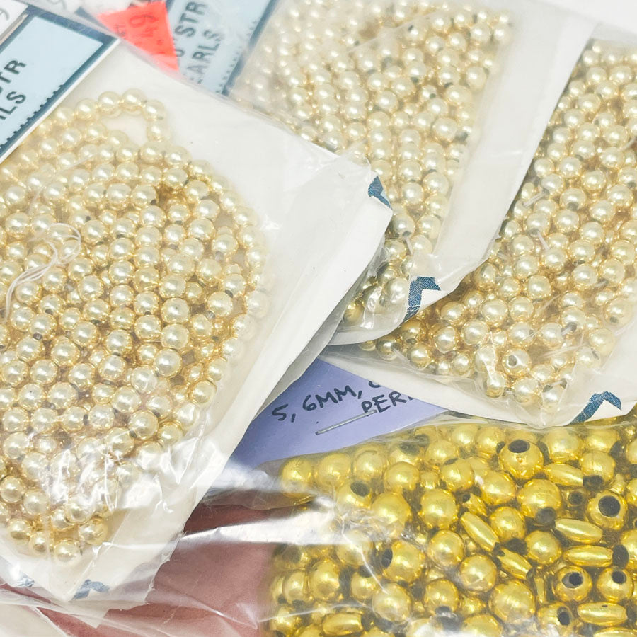 Gold Plastic Bead Mega Bundle