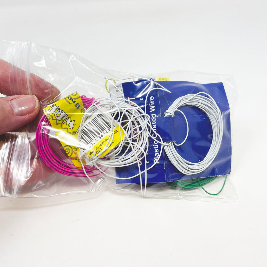 Bag of Plastic Coated Jewelry Wire