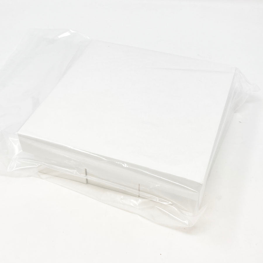 Blank White Paper Covered Blocks- set of 9/container