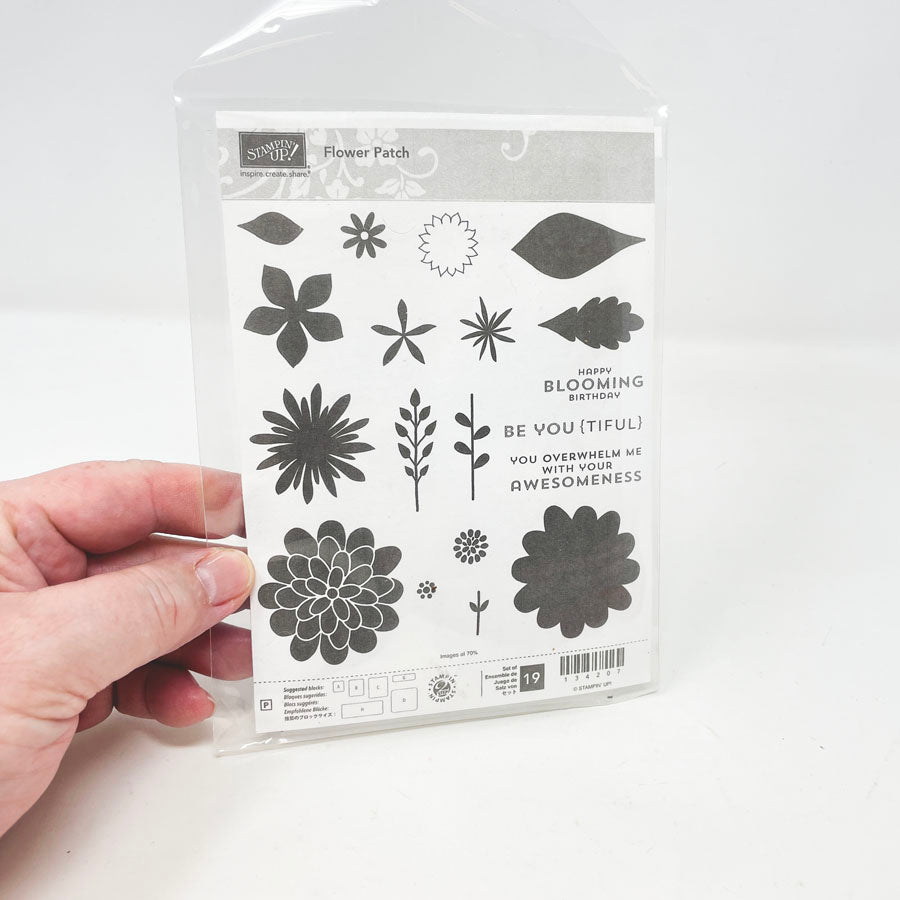 Flower Patch Cling Stamps - Stampin' Up