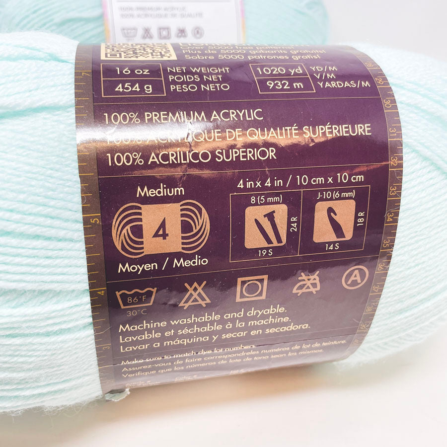Lion Brand Pound of Love Yarn - Pastel Green