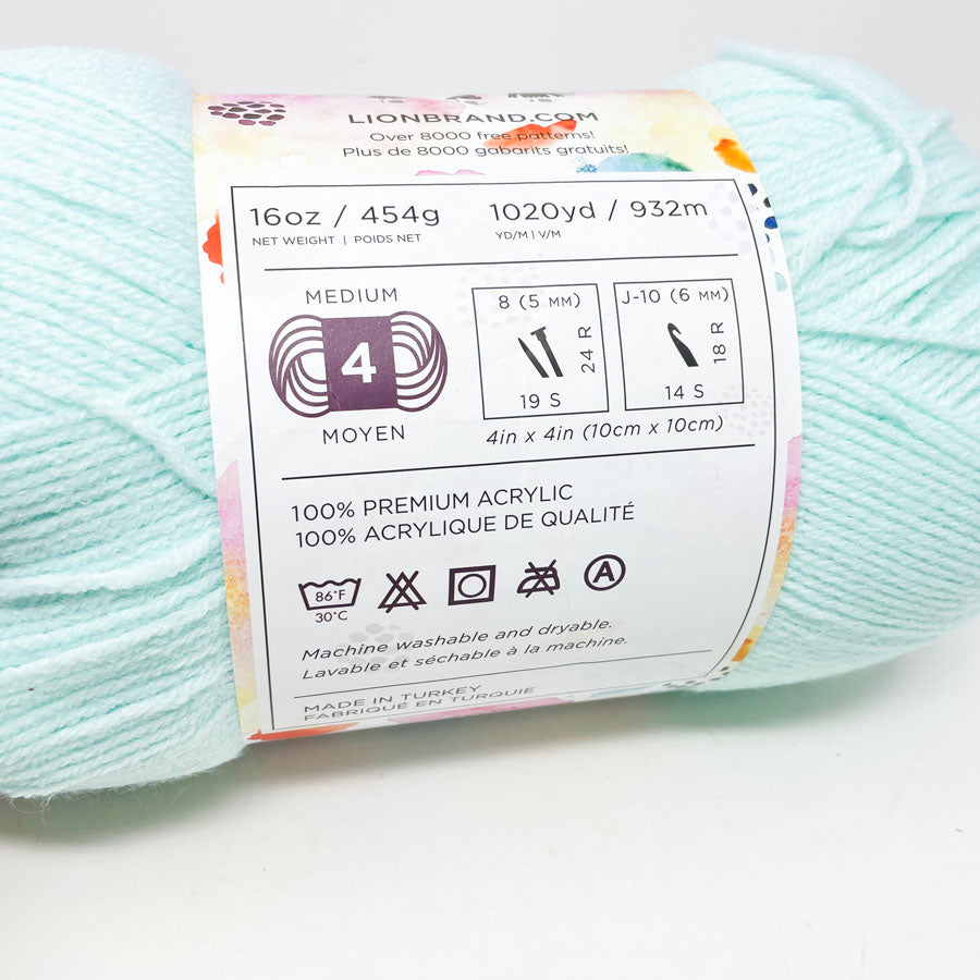 Lion Brand Pound of Love Yarn - Pastel Green