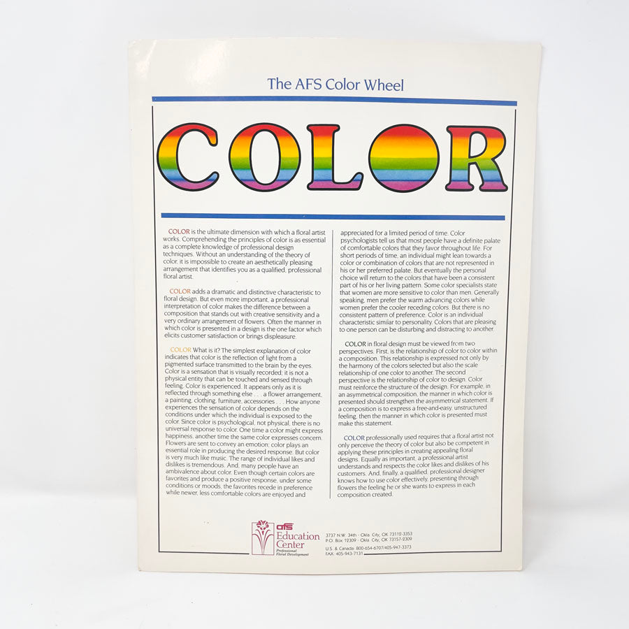 American Floral Services Color Wheel