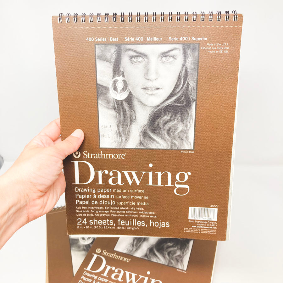 Strathmore 400 Series Drawing Pad - Spiral Top - Pick a Size