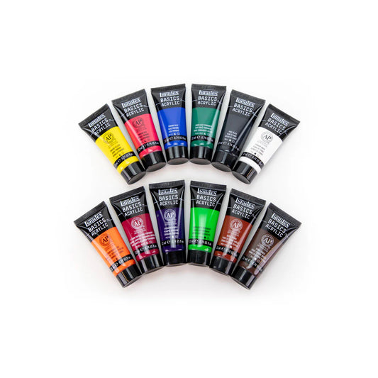 NEW // Liquitex Acrylic Basics 22ml Tubes Set of 12