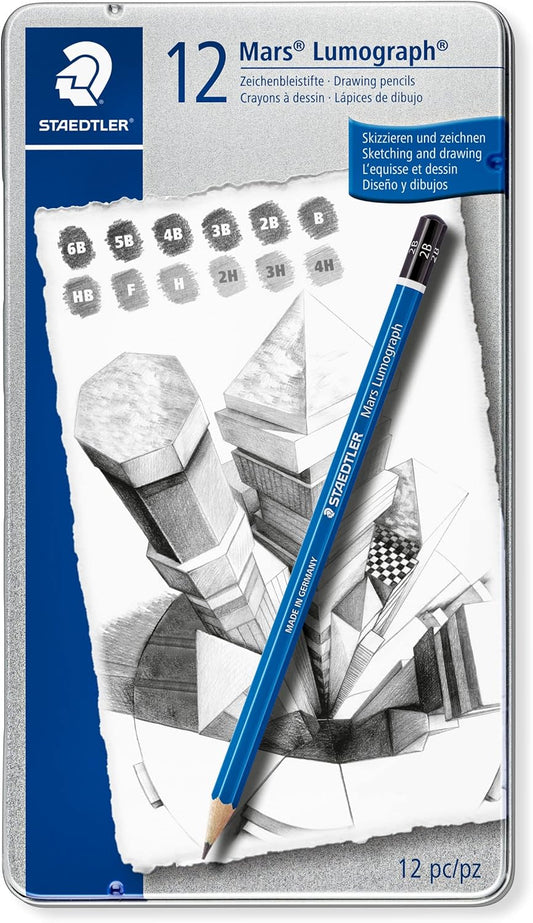 NEW// Mars Lumograph Drawing Pencil - Medium Degree - Set of 12
