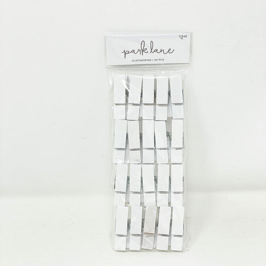 20 pc Parklane White Clothespins