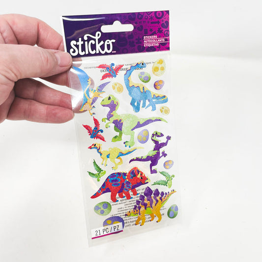 Sticko Stickers Dinosaur Metallic