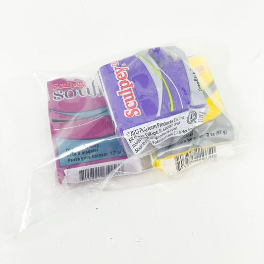 3 Pack of Partial Sculpey Clay