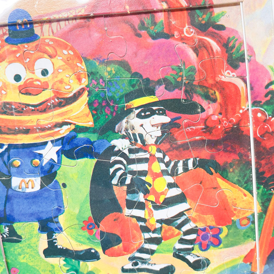 Vintage Cardboard McDonalds Puzzle