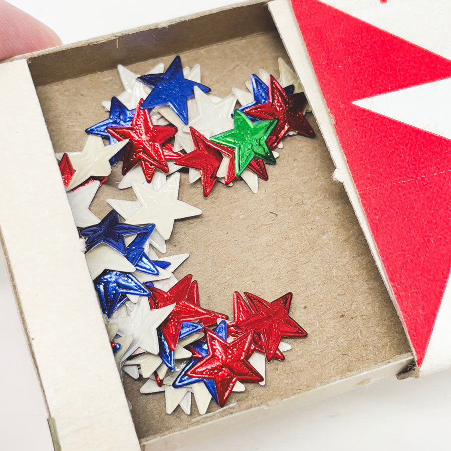 Vintage Dennison Gummed Foil Stars