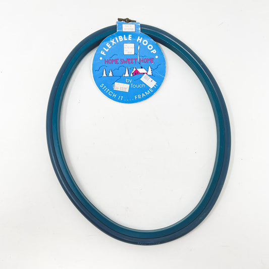 Blue Flexible Embroidery Display Hoop