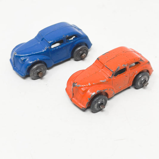 Two Little Metal Vintage Cars