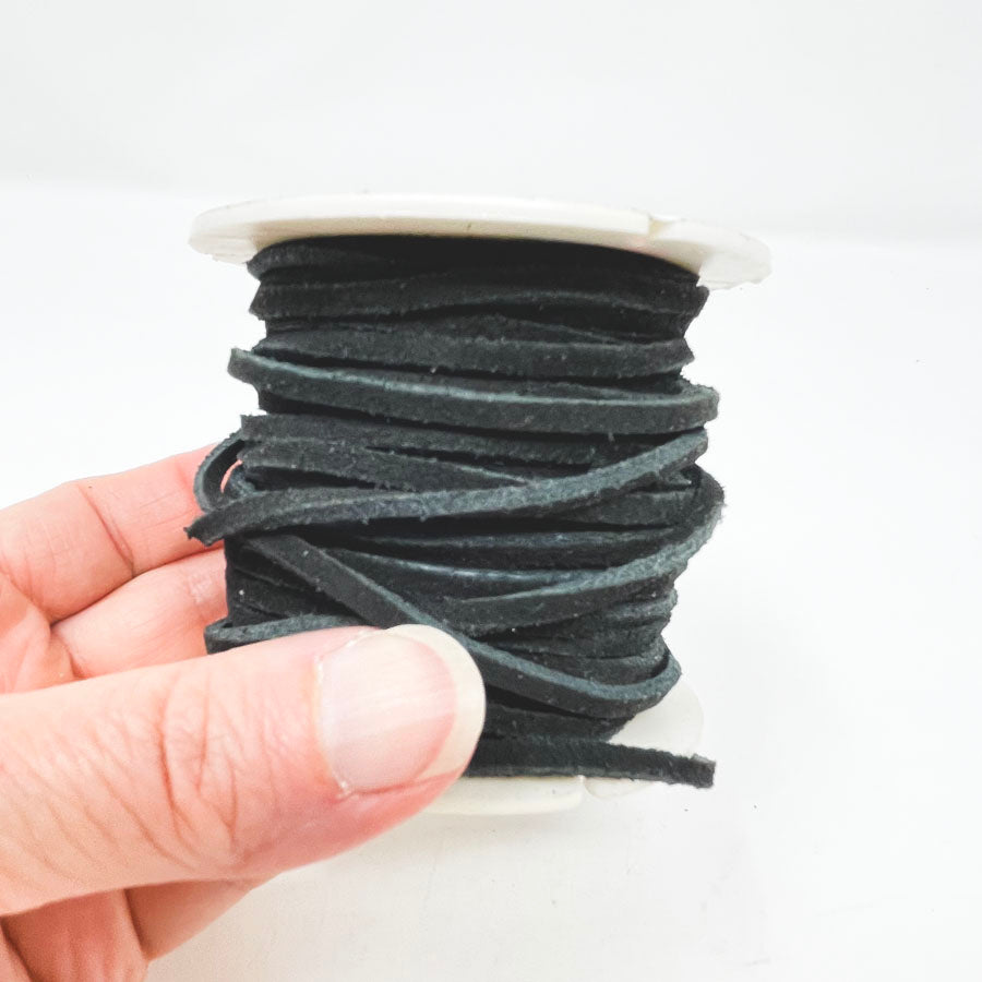 Black Suede Lace - 1/8"