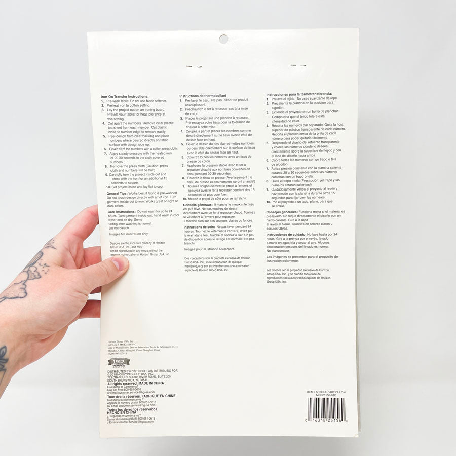 Transfermations Iron-on Glitter Numbers