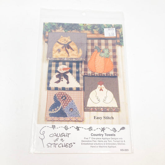Country Towels by Caught Up in Stitches Sewing Pattern
