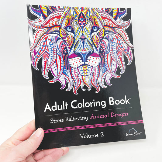 Adult Coloring Book Stress Relieving Animal Designs