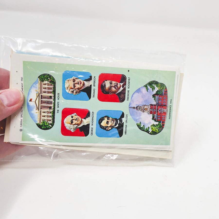 Bundle of Valentine and Patriotic Themed Vintage Seals