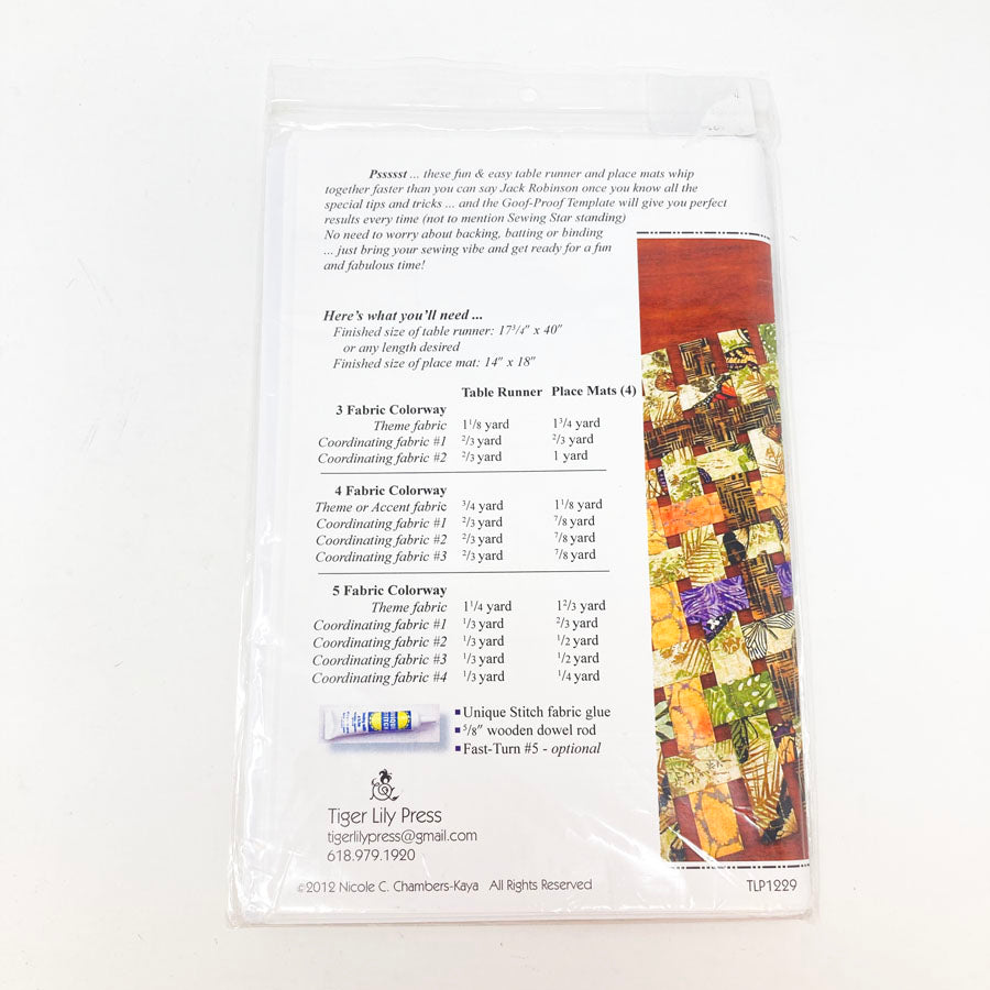 Open-Weave by Tiger Lily Press Sewing Pattern