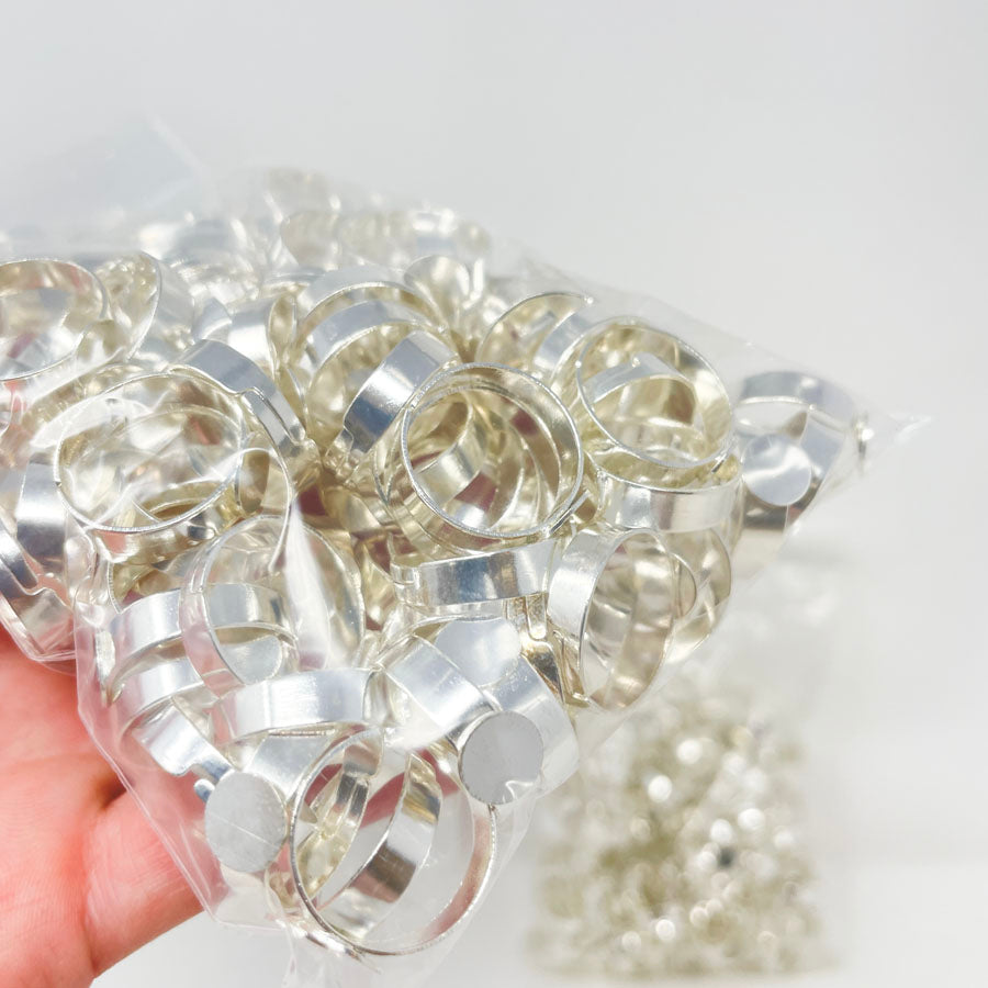 Silver Adjustable Ring Bands